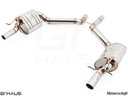 Premium stainless steel exhaust system for Mercedes-Benz W212 E-Class E550 V8 models, enhancing performance and sound.