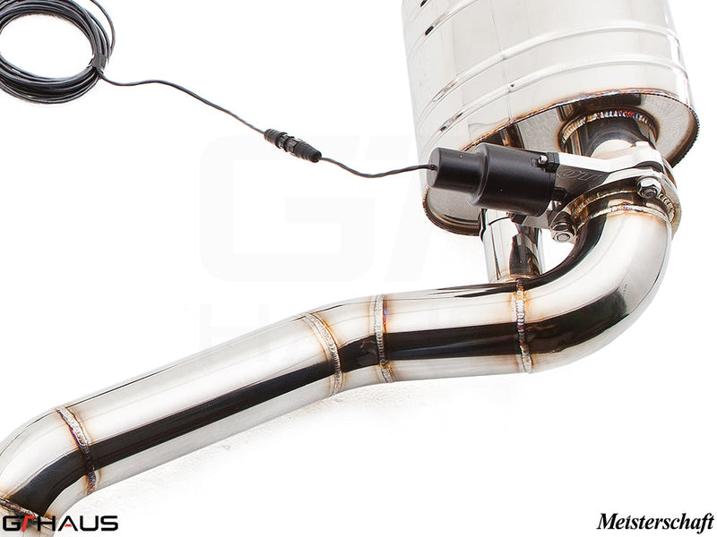 Premium exhaust system for Mercedes-Benz W212 E-Class E63 AMG V8, featuring stainless steel construction and electronic valve control.