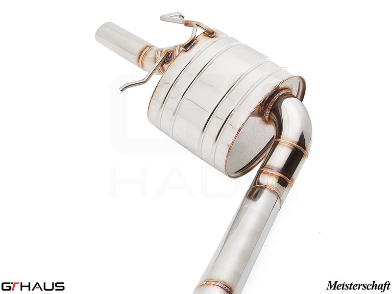 Premium stainless steel exhaust system for Mercedes-Benz W212 E-Class E63 AMG V8, designed for enhanced performance and sound.