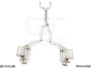 Premium exhaust system for Mercedes-Benz W213 E-Class E63 AMG V8 Twin Turbo, featuring high-quality stainless steel construction.