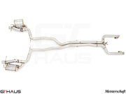 Premium exhaust system for Mercedes-Benz W213 E-Class E63S AMG V8 Twin Turbo, featuring stainless steel construction.