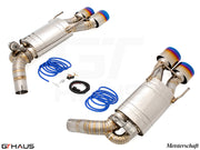 Premium exhaust system for Mercedes-Benz W216 CL-Class Coupe CL550 V8 Bi-turbo, featuring dual tips and high-quality materials.