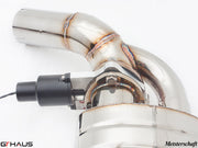 Premium performance exhaust system for Mercedes-Benz W216 CL-Class Coupe CL550 V8, featuring electronic valve control.
