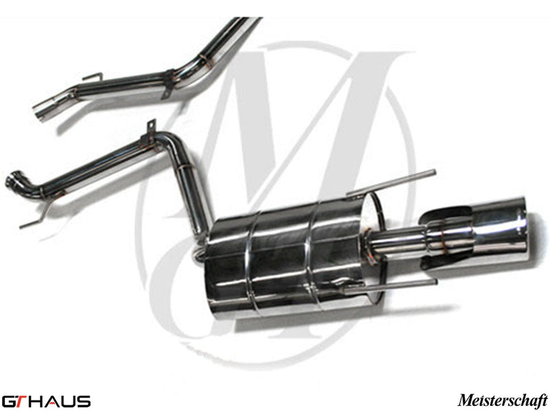 Premium stainless steel exhaust system for Mercedes-Benz W216 CL-Class Coupe CL550 V8, enhancing performance and sound.