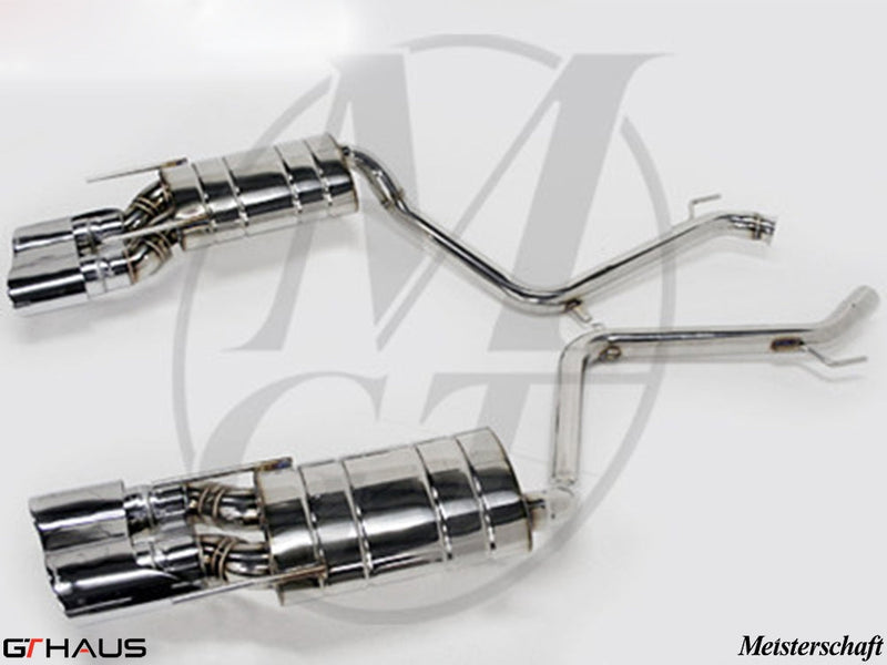 Premium stainless steel exhaust system for Mercedes-Benz W216 CL-Class Coupe CL550 V8, enhancing performance and sound.