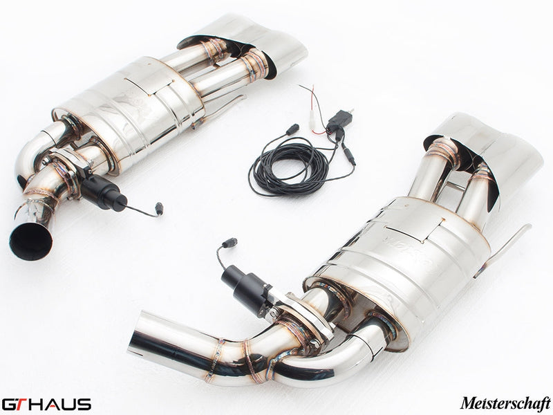 Premium exhaust system for Mercedes-Benz W216 CL-Class Coupe CL600 V12, featuring stainless steel construction and electronic valve control.