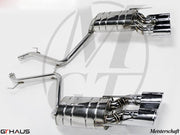 Premium performance exhaust system for Mercedes-Benz W216 CL-Class Coupe CL600 V12, featuring stainless steel construction.