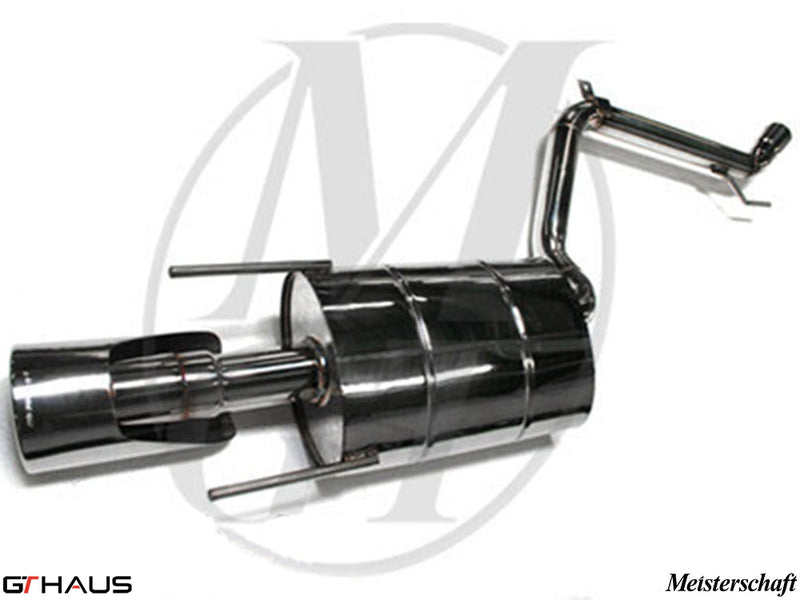 Premium exhaust system for Mercedes-Benz W216 CL-Class Coupe CL600 V12, featuring polished stainless steel construction.