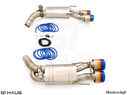 Premium exhaust system for Mercedes-Benz W216 CL-Class Coupe CL600 V12, featuring dual tips and electronic valve control.