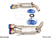 Premium exhaust system for Mercedes-Benz W216 CL-Class Coupe CL600 V12, featuring stainless steel construction and electronic valve control.