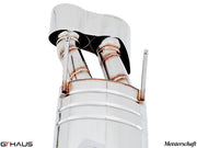 Premium stainless steel exhaust system for Mercedes-Benz W216 CL63 AMG, enhancing performance and sound.