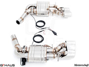 Premium exhaust system for Mercedes-Benz W218 CLS-Class CLS350, featuring stainless steel construction and electronic valve control.