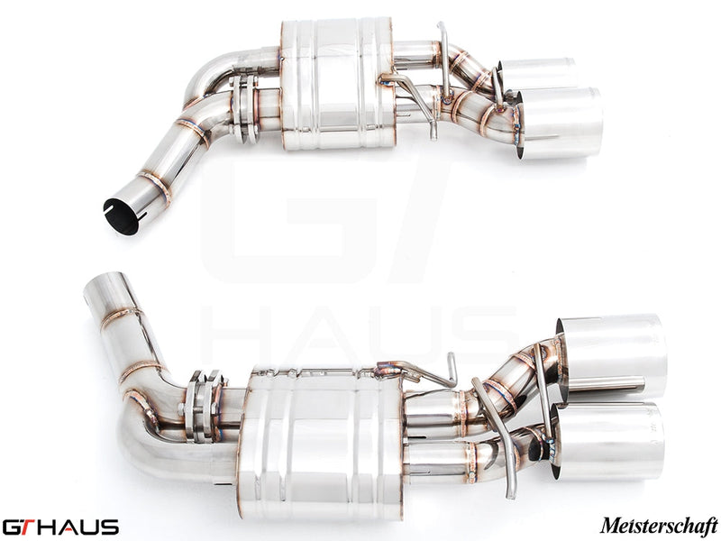 Premium stainless steel exhaust system for Mercedes-Benz W218 CLS-Class Sedan CLS350, enhancing performance and sound.