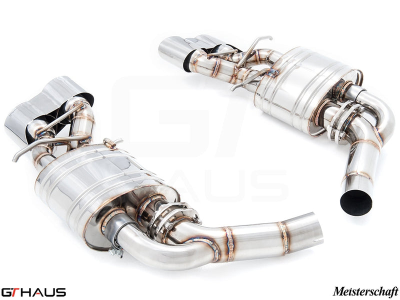 Premium stainless steel exhaust system for Mercedes-Benz W218 CLS-Class Sedan CLS350, enhancing performance and sound.