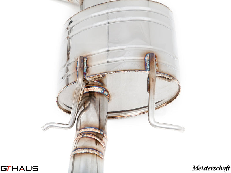 Premium exhaust system for Mercedes-Benz W218 CLS-Class CLS350, showcasing high-quality stainless steel construction and craftsmanship.