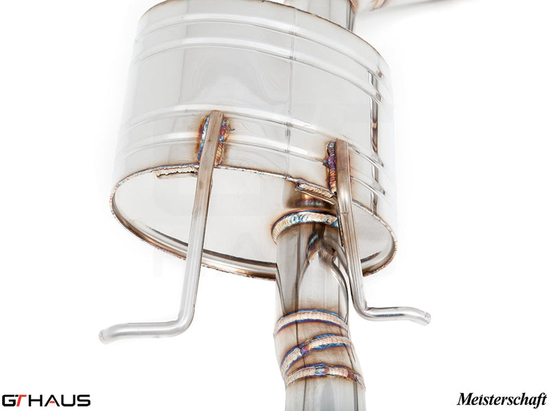 Premium exhaust system for Mercedes-Benz W218 CLS-Class CLS400/450 featuring high-quality stainless steel construction.