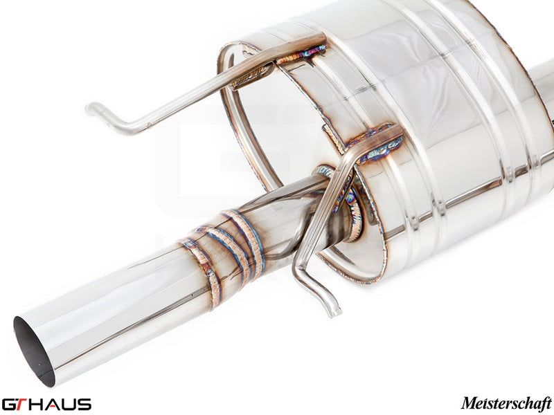 Premium exhaust system for Mercedes-Benz W218 CLS-Class CLS400/450 featuring high-quality stainless steel construction.