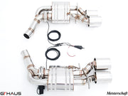 Premium exhaust system for Mercedes-Benz W218 CLS-Class CLS500/550 V8 Bi-turbo, featuring electronic valve control.