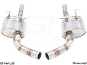 Premium stainless steel exhaust system for Mercedes-Benz W218 CLS-Class CLS500/550 V8 Bi-turbo, designed for enhanced performance.