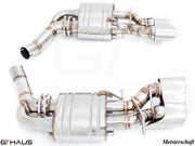 Premium stainless steel exhaust system for Mercedes-Benz W218 CLS-Class CLS63/63s AMG, enhancing performance and sound.