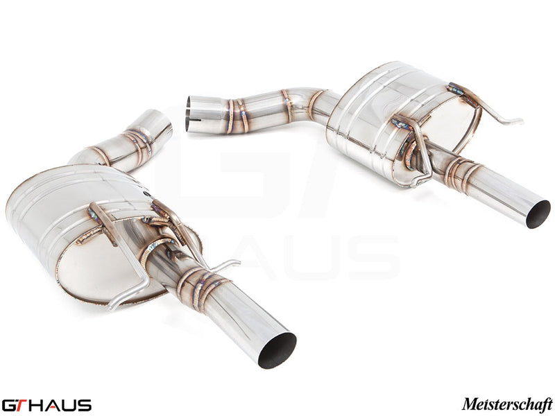 Premium exhaust system for Mercedes-Benz W218 CLS-Class CLS63/63s AMG, featuring stainless steel construction and performance design.