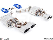 Premium performance exhaust system for Mercedes-Benz W218 CLS-Class CLS63 AMG, featuring dual tips and stainless steel construction.