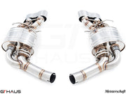 Premium stainless steel exhaust system for Mercedes-Benz W218 CLS63 AMG, enhancing performance and sound.
