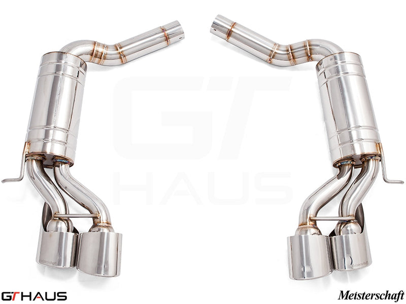 Premium stainless steel exhaust system for Mercedes-Benz W219 CLS-Class CLS55 AMG V8, enhancing performance and sound.