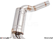 Premium stainless steel exhaust system for Mercedes-Benz W219 CLS63 AMG V8, enhancing performance and sound.