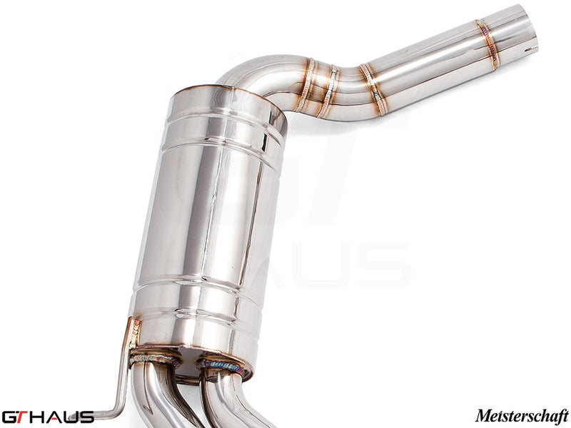 Premium stainless steel exhaust system for Mercedes-Benz W219 CLS63 AMG V8, enhancing performance and sound.