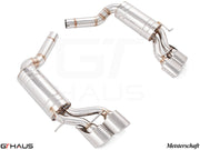 Premium stainless steel exhaust system for Mercedes-Benz W219 CLS63 AMG V8, enhancing performance and sound.