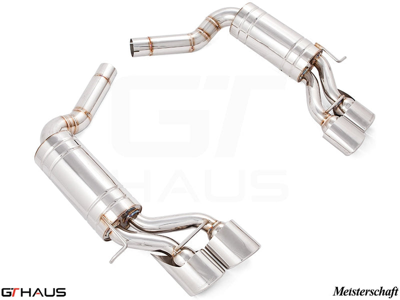 Premium stainless steel exhaust system for Mercedes-Benz W219 CLS63 AMG V8, enhancing performance and sound.