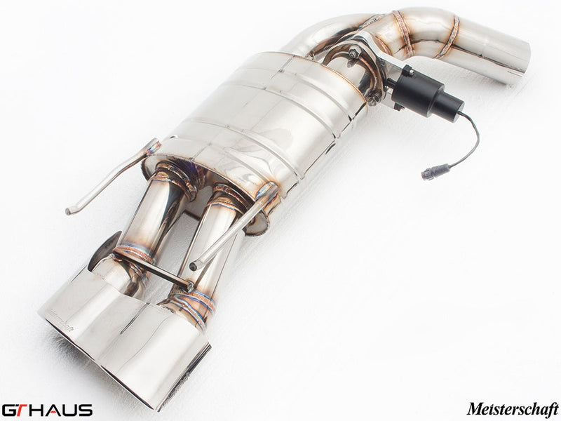 Premium exhaust system for Mercedes-Benz W221 S-Class S550 V8, featuring stainless steel construction and electronic valve control.