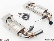 Premium stainless steel exhaust system for Mercedes-Benz W221 S-Class S550 V8, featuring electronic valve control.