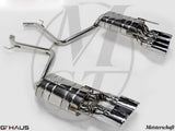 Premium stainless steel exhaust system for Mercedes-Benz W221 S-Class S550 V8, enhancing performance and sound.