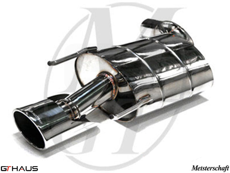 Premium stainless steel exhaust system for Mercedes-Benz W221 S-Class S550 V8, enhancing performance and sound.