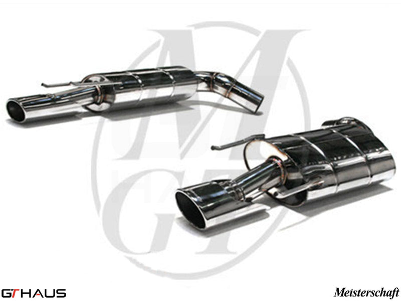 Premium stainless steel exhaust system for Mercedes-Benz W221 S-Class S550 V8, enhancing performance and sound.