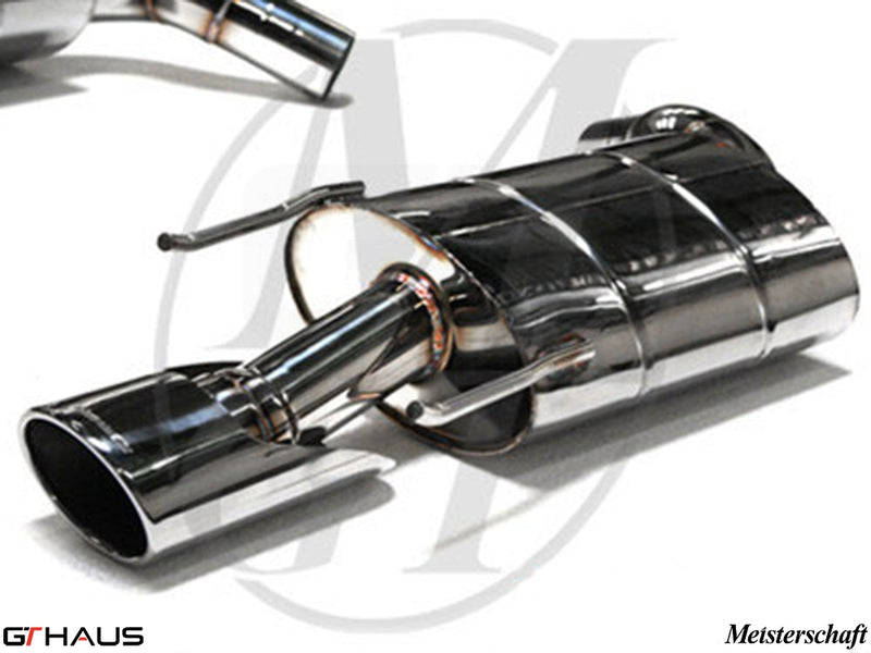 Premium stainless steel exhaust system for Mercedes-Benz W221 S-Class S550 V8, enhancing performance and sound.
