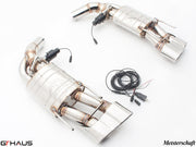 Premium exhaust system for Mercedes-Benz W221 S-Class S600 V12, featuring stainless steel construction and electronic valve control.
