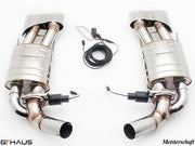 Premium exhaust system for Mercedes-Benz W221 S-Class S600 V12, featuring stainless steel construction and electronic valve control.