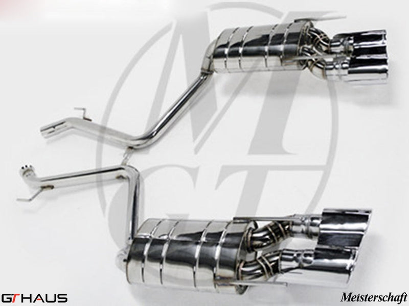Premium stainless steel exhaust system for Mercedes-Benz W221 S-Class S600 V12, enhancing performance and sound.