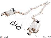 Premium exhaust system for 2011-2013 Mercedes-Benz W221 S600 V12, featuring stainless steel construction and electronic valve control.
