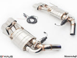 Premium stainless steel exhaust system for Mercedes-Benz W221 S-Class S63 AMG, featuring electronic valve control.