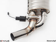 Premium exhaust system for Mercedes-Benz W221 S-Class S63 AMG, featuring stainless steel construction and electronic valve control.