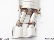 Premium exhaust system for Mercedes-Benz W221 S-Class S65 AMG, featuring stainless steel construction and precision welding.
