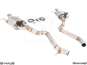 Premium exhaust system for Mercedes-Benz W222 S-Class Sedan S550/560, featuring stainless steel construction and electronic valve control.