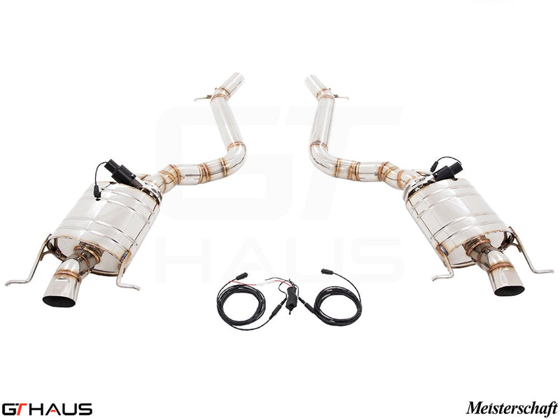 Premium exhaust system for Mercedes-Benz W222 S-Class Sedan S550/560, featuring stainless steel construction and electronic valve control.