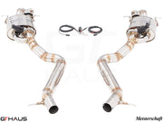 Premium exhaust system for Mercedes-Benz W222 S-Class Sedan S550/560, featuring stainless steel construction and electronic valve control.