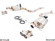 Premium exhaust system for Mercedes-Benz W222 S-Class Sedan S550/560 featuring stainless steel construction and electronic valve control.