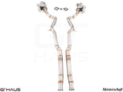 Premium exhaust system for Mercedes-Benz W222 S-Class Sedan S63, featuring stainless steel construction and electronic valve control.